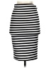 Charlotte Russe Stripes Black Gray Casual Skirt Size S - photo 2