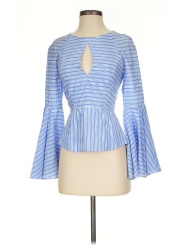 Milly 3/4 Sleeve Silk Top (view 1)