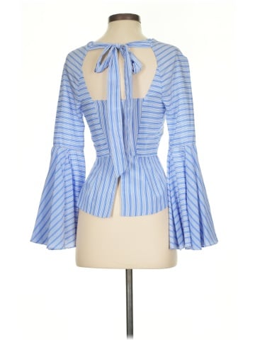 Milly 3/4 Sleeve Silk Top (view 2)