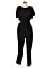 Halogen 100% Polyester Solid Black Jumpsuit Size 14 - photo 1