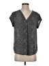Fun2Fun 100% Polyester Polka Dots Black Short Sleeve Blouse Size S - photo 1