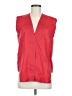 Helmut Lang 100% Cotton Red Sleeveless Button-Down Shirt Size M - photo 1