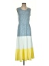 Lands' End Color Block Blue Casual Dress Size S - photo 1