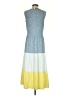 Lands' End Color Block Blue Casual Dress Size S - photo 2