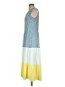 Lands' End Color Block Blue Casual Dress Size S - photo 5