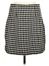 Old Navy 100% Polyester Houndstooth Black Casual Skirt Size M - photo 2