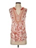 A Common Thread 100% Rayon Orange Sleeveless T-Shirt Size S - photo 1