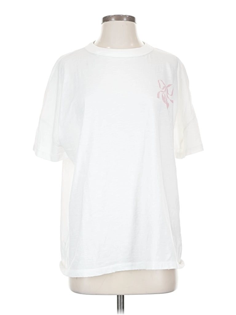 Pre-owned Aerie Short Sleeve T-shirt In White