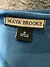 Maya Brooke 100% Polyester Blue Sleeveless Blouse Size 8 - photo 7