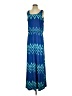 Pomelo Chevron-herringbone Blue Casual Dress Size XXS (estimated) - photo 1
