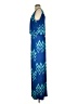 Pomelo Chevron-herringbone Blue Casual Dress Size XXS (estimated) - photo 5