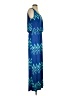 Pomelo Chevron-herringbone Blue Casual Dress Size XXS (estimated) - photo 4
