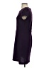 Elle Solid Purple Casual Dress Size S - photo 5