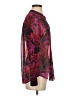 Chico's 100% Polyester Burgundy Long Sleeve Blouse Size Sm (0) - photo 4
