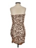 Unbranded Animal Print Brown Cocktail Dress Size XS - photo 2