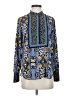 Ann Taylor LOFT 100% Polyester Paisley Blue Long Sleeve Blouse Size XS - photo 1
