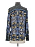 Ann Taylor LOFT 100% Polyester Paisley Blue Long Sleeve Blouse Size XS - photo 2
