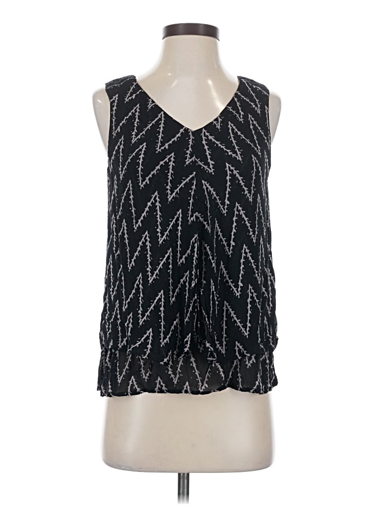 Pre-owned Lucky Brand Sleeveless Blouse In Black
