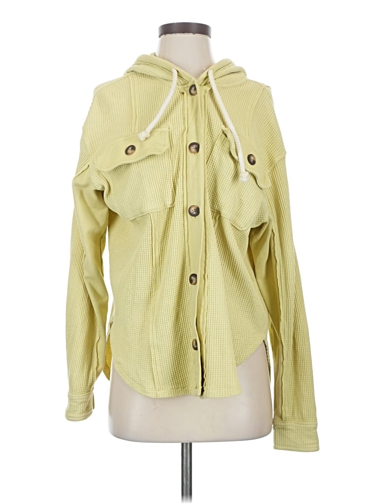 Pre-owned American Eagle Outfitters Cardigan Sweater In Yellow