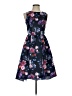 Unbranded 100% Polyester Floral Blue Cocktail Dress Size S (estimated) - photo 1