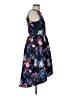 Unbranded 100% Polyester Floral Blue Cocktail Dress Size S (estimated) - photo 4
