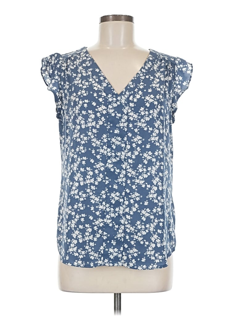 Pre-owned Fun2fun Sleeveless Blouse In Blue