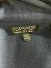 Topshop 100% Polyester Solid Blue Long Sleeve Blouse Size 8 - photo 7