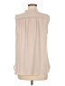 Ann Taylor LOFT 100% Polyester Tan Sleeveless Blouse Size M - photo 2