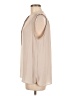Ann Taylor LOFT 100% Polyester Tan Sleeveless Blouse Size M - photo 5