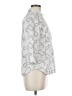 Coldwater Creek 100% Cotton Paisley Silver 3/4 Sleeve Blouse Size 8 - photo 4