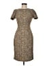 Calvin Klein Tweed Brown Cocktail Dress Size 6 - photo 1