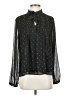 Ann Taylor Stars Black Long Sleeve Blouse Size S - photo 1