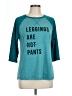 Athletic Works Teal 3/4 Sleeve T-Shirt Size L - photo 1