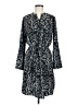 Larry Levine 100% Polyester Paisley Gray Casual Dress Size M - photo 1