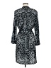 Larry Levine 100% Polyester Paisley Gray Casual Dress Size M - photo 2