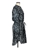 Larry Levine 100% Polyester Paisley Gray Casual Dress Size M - photo 4