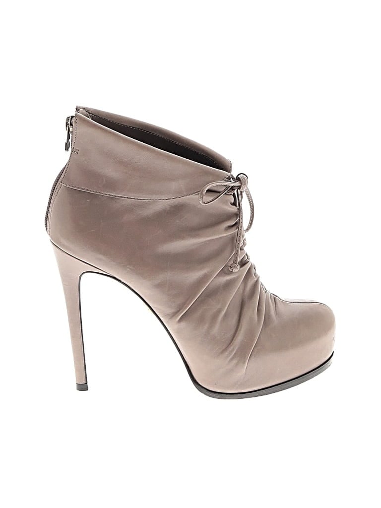 Pre-owned Pour La Victoire Ankle Boots In Brown