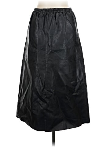 Lapis Faux Leather Skirt (view 2)