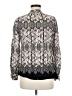 Reiss 100% Viscose Animal Print Silver Long Sleeve Blouse Size 6 - photo 2