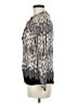 Reiss 100% Viscose Animal Print Silver Long Sleeve Blouse Size 6 - photo 5