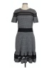 MICHAEL Michael Kors Houndstooth Gray Casual Dress Size L - photo 1