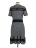 MICHAEL Michael Kors Houndstooth Gray Casual Dress Size L - photo 2