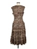 Talbots Animal Print Brown Casual Dress Size 6 - photo 2