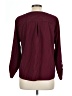 Notations Stripes Burgundy 3/4 Sleeve Blouse Size L - photo 2