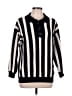 Assorted Brands Stripes Black Ivory Pullover Sweater Size L - photo 1