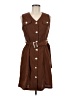 Shein 100% Polyester Brown Casual Dress Size M - photo 1