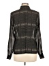 Liz Claiborne Houndstooth Black Long Sleeve Blouse Size 8 - photo 2