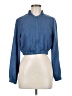 Shein Blue Long Sleeve Blouse Size 7 - photo 1