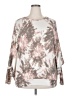 Easel Pink Brown 3/4 Sleeve Blouse Size 2X - photo 1