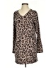 Tickled Teal Animal Print Brown Casual Dress Size S - photo 1